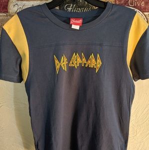 Def Leppard Bravada Baseball Shirt L NEW